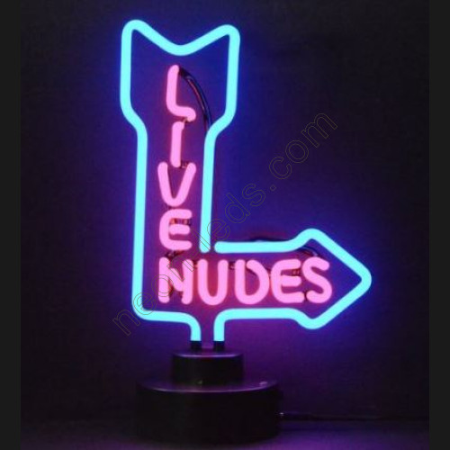 Live Nudes Table Neon Sign Live Nudes Table Neon Sign