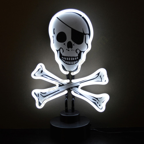SKULL CROSSBONES NEON SCULPTURE SKULL CROSSBONES NEON SCULPTURE