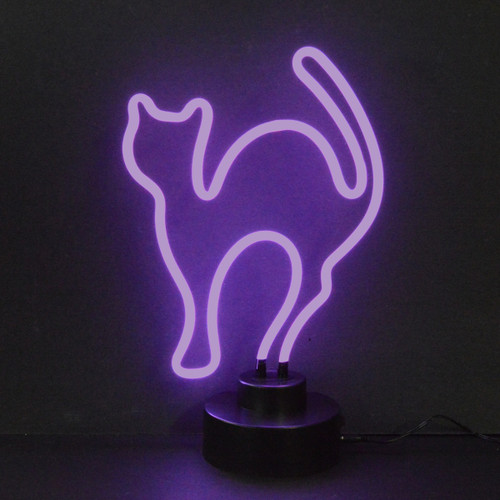 Purple Cat Neon Sculpture Purple Cat Neon Sculpture