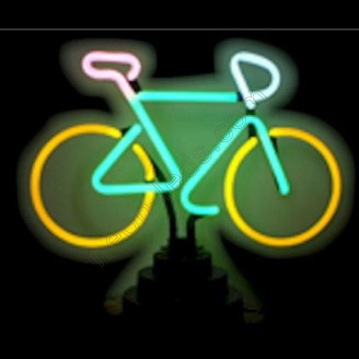 Bike neon sculpture