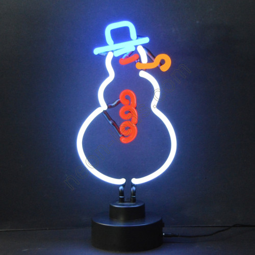 Snowman Christmas Neon Sculpture Snowman Christmas Neon Sculpture