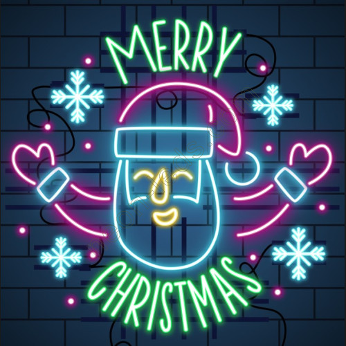 Merry Christmas Neon Sign, Santa Claus Neon Sign Merry Christmas Neon Sign, Santa Claus Neon Sign